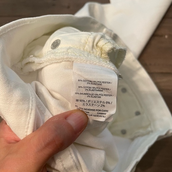 𝅺j Crew 8” Toothpick Skinny Jeans white - Picture 8 of 9